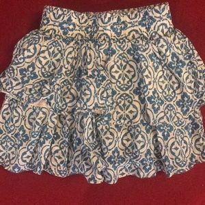 Blue print Osh‎ Kosh layered skort skirt